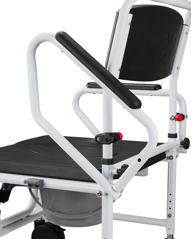XXL Toalettstol med hjul – upp till 270 kg - Bild 3